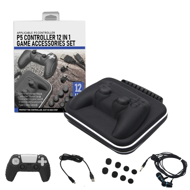 P5 controller 12 in 1 game accessories set (PS5)